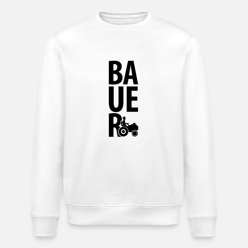 bauer_design_c1 - Stanley/Stella ROLLER Unisex Organic Sweatshirt - white