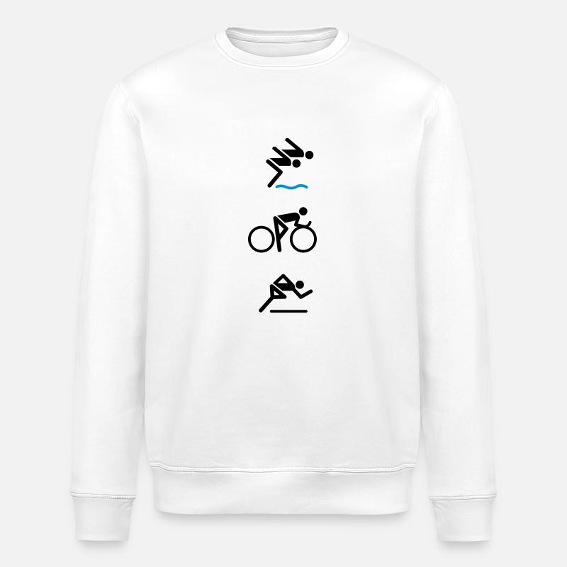 Triathlon Classic New - Stanley/Stella Unisex Bio-Sweatshirt ROLLER - Weiß