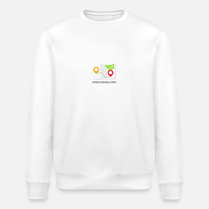 Déménageurs - un grand merci ! - Sweat bio ROLLER Stanley/Stella Unisexe - blanc