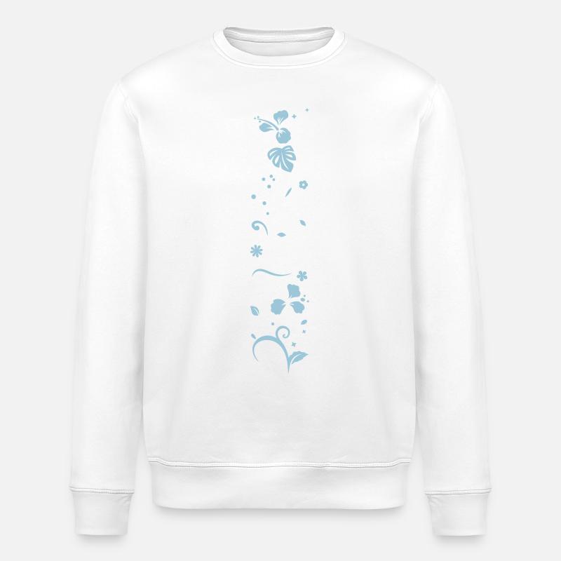 SPRING FRÜHLINGS BLÜMCHEN - Stanley/Stella Unisex Bio-Sweatshirt ROLLER - Weiß