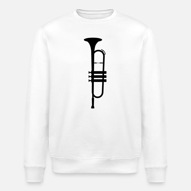 trompette - Sweat bio ROLLER Stanley/Stella Unisexe - blanc