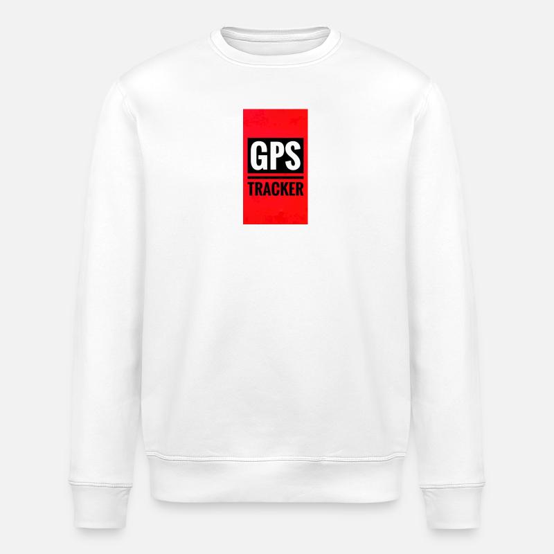 Style d’affiche de suivi GPS - Sweat bio ROLLER Stanley/Stella Unisexe - blanc