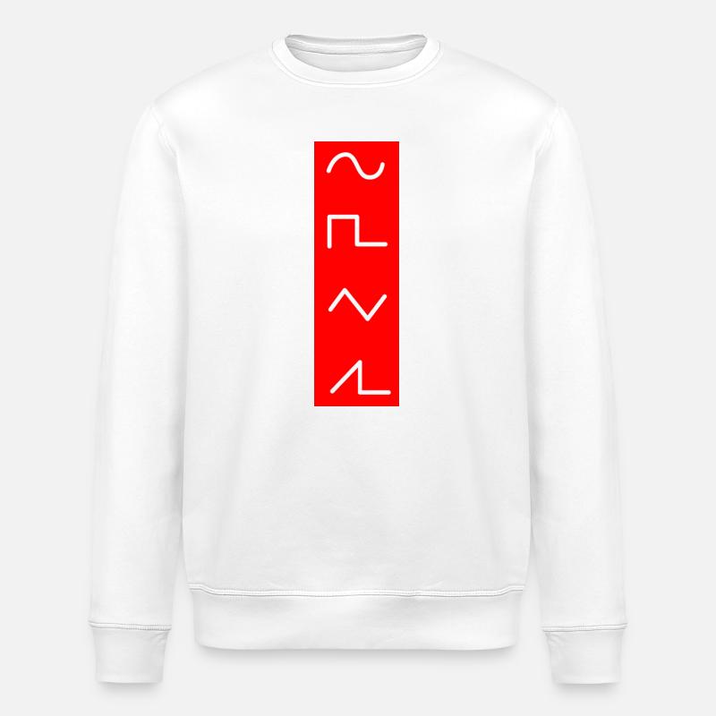 DJ-levy-yhtiön kosketinsoitin-DJ - Stanley/Stella ROLLER unisex luomu-collegepaita - valkoinen