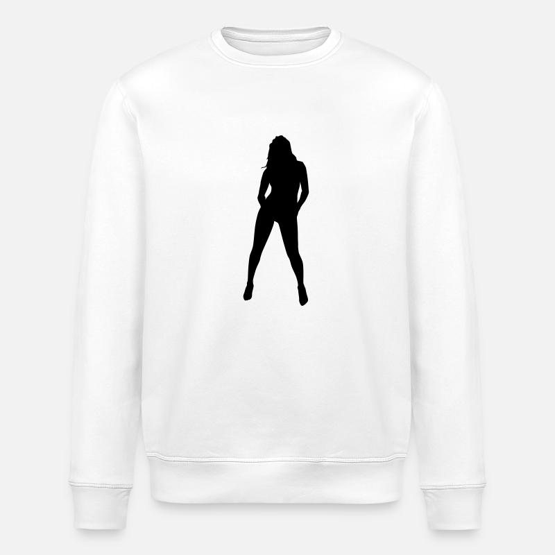 Silhouette silhouette silhouette - Sweat bio ROLLER Stanley/Stella Unisexe - blanc