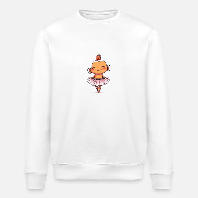 Clownfisch macht Ballett... - Stanley/Stella Unisex Bio-Sweatshirt ROLLER - Weiß