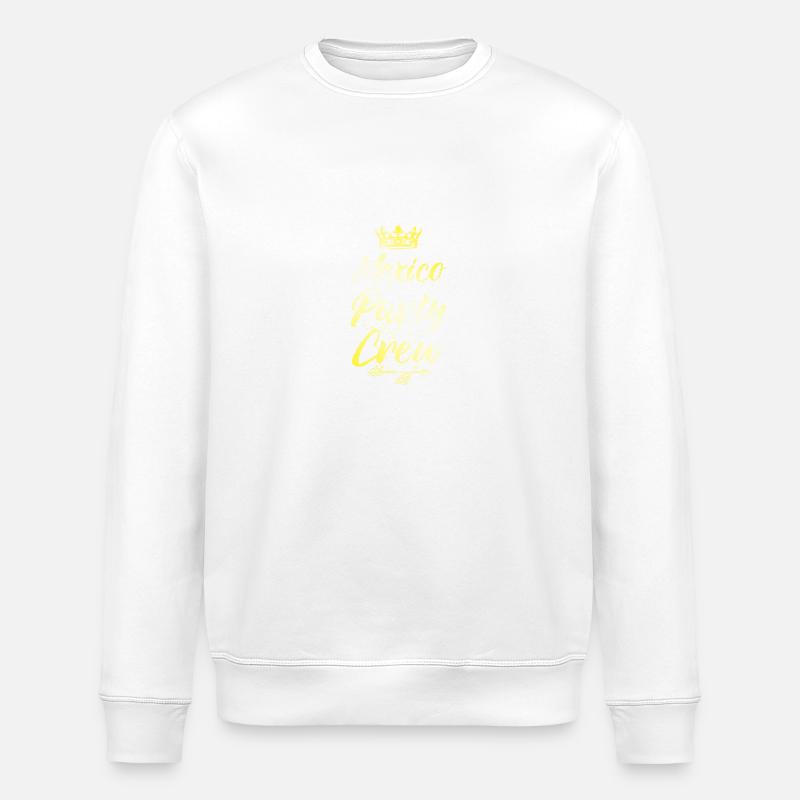 Mexiko Party Crew Krone - Stanley/Stella Unisex Bio-Sweatshirt ROLLER - Weiß