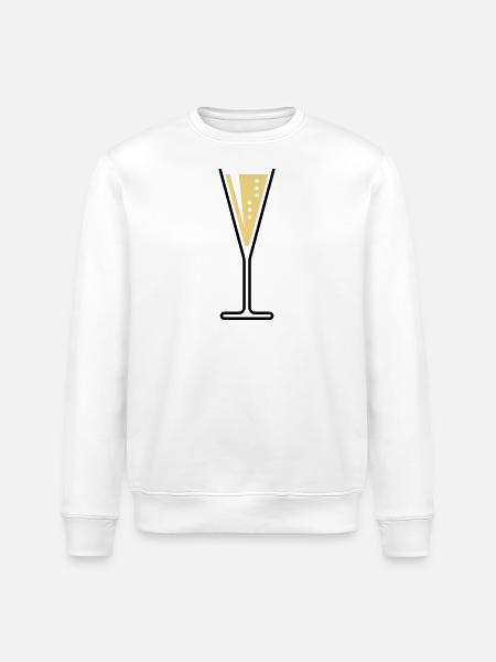 XBiloved and sparkling - Stanley/Stella ROLLER Unisex Organic Sweatshirt - white