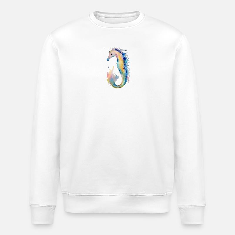 Hippocampe - Sweat bio ROLLER Stanley/Stella Unisexe - blanc