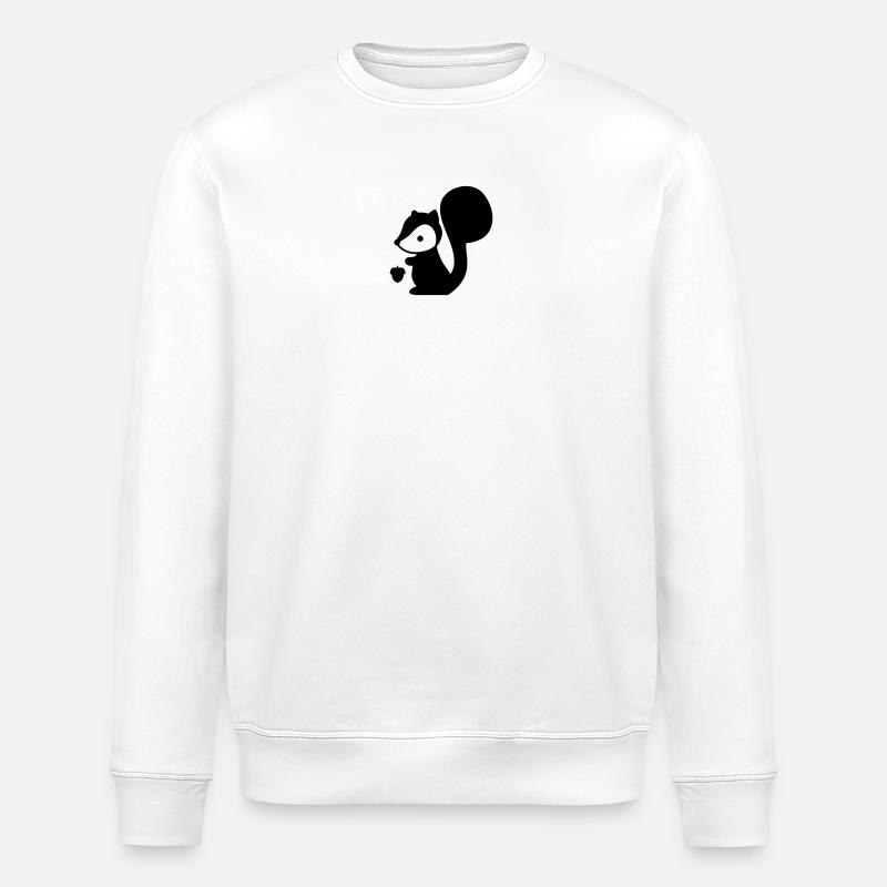 Eichhörnchen - Stanley/Stella Unisex Bio-Sweatshirt ROLLER - Weiß