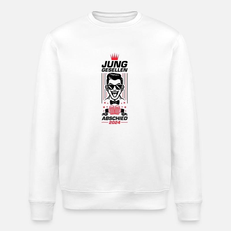 Bachelor Party 2024 - Stanley/Stella ROLLER Unisex Organic Sweatshirt - white