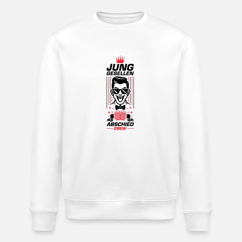 Junggesellen Abschied Crew - Stanley/Stella Unisex Bio-Sweatshirt ROLLER - Weiß