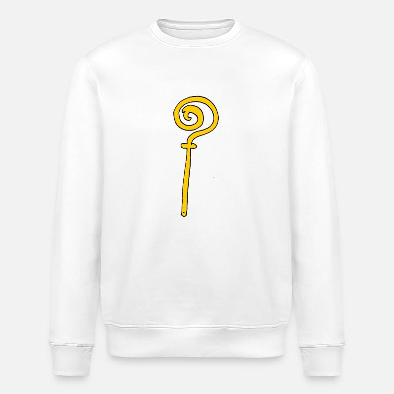 Staf van Sinterklaas - Stanley/Stella ROLLER Unisex Organic Sweatshirt - white