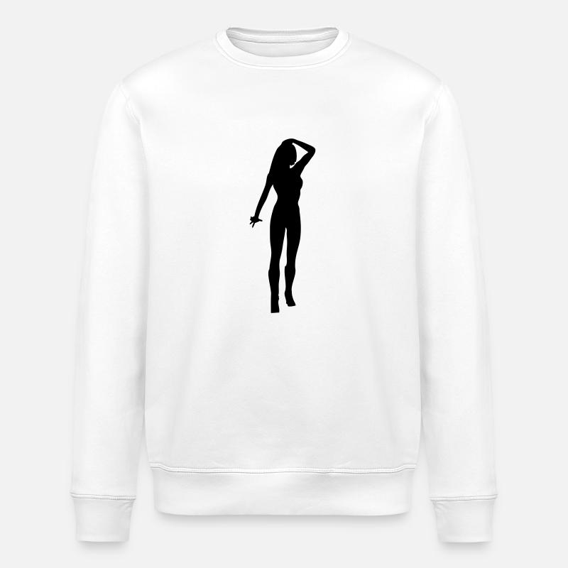 Silhouette silhouette silhouette - Sweat bio ROLLER Stanley/Stella Unisexe - blanc