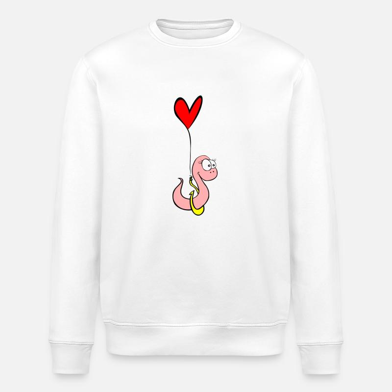 asticot amoureuse - Sweat bio ROLLER Stanley/Stella Unisexe - blanc