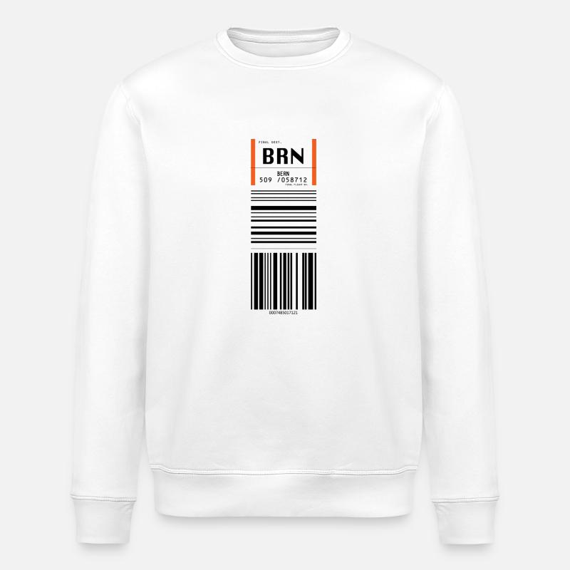 Flughafen Bern BRN - Stanley/Stella Unisex Bio-Sweatshirt ROLLER - Weiß