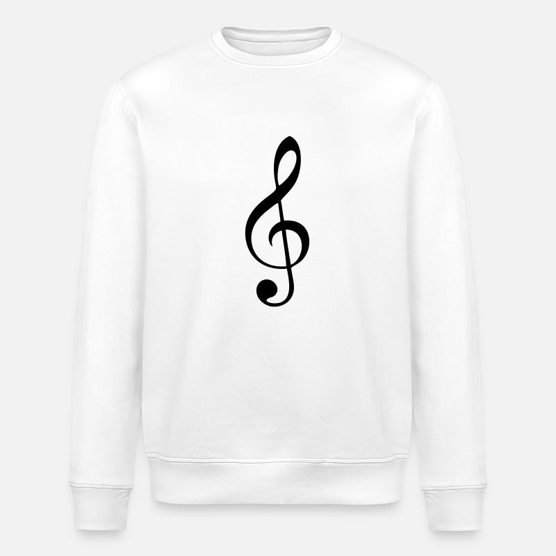 cle Boden Noten - Stanley/Stella Unisex Bio-Sweatshirt ROLLER - Weiß