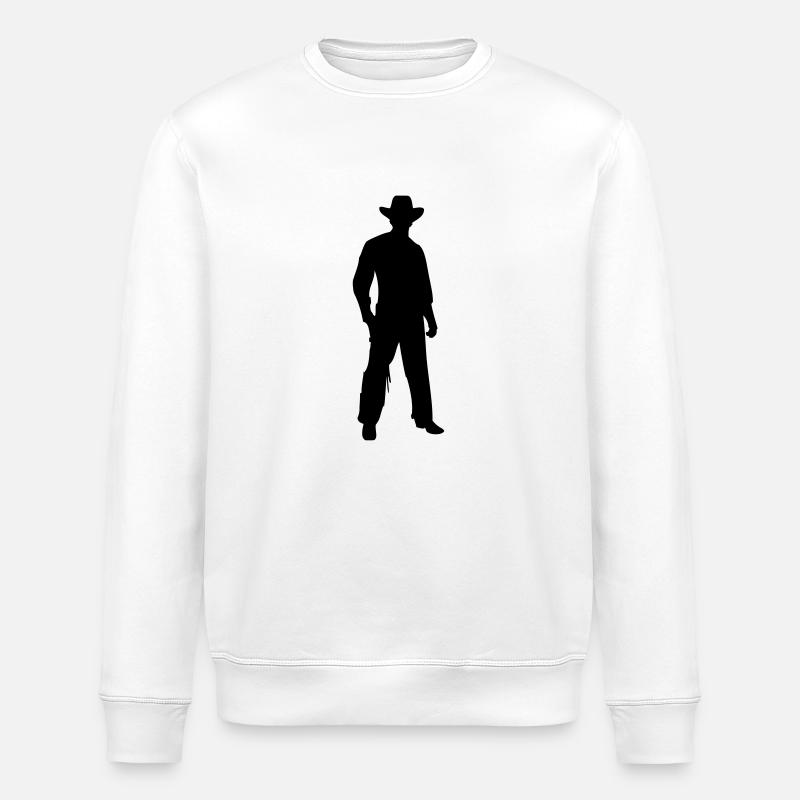 Cowboy - Stanley/Stella Unisex Bio-Sweatshirt ROLLER - Weiß