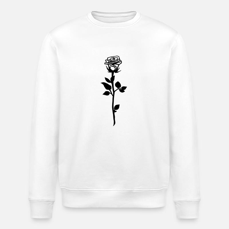 rose - Stanley/Stella Unisex Bio-Sweatshirt ROLLER - Weiß
