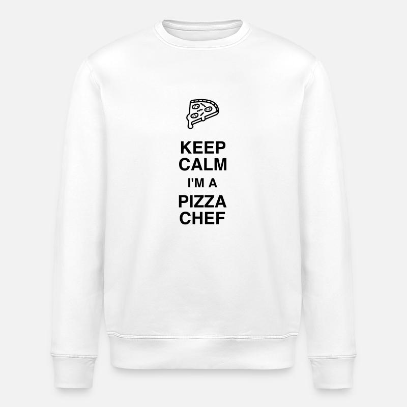 Pizza / Pizzaiolo / Pizza Chef / Pizzachef - Stanley/Stella ROLLER Unisex Organic Sweatshirt - white