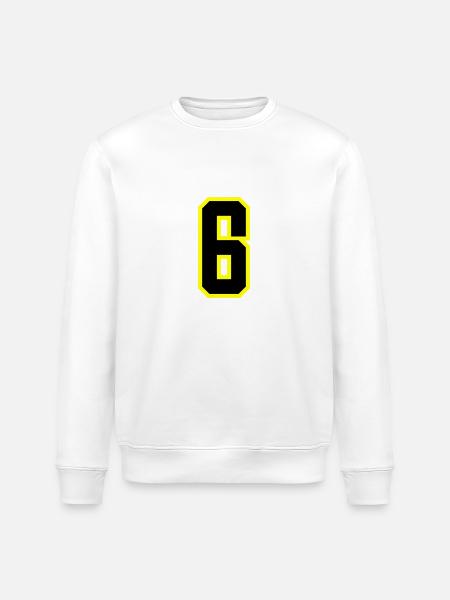 6 Number Leotard - Stanley/Stella ROLLER Unisex Organic Sweatshirt - white