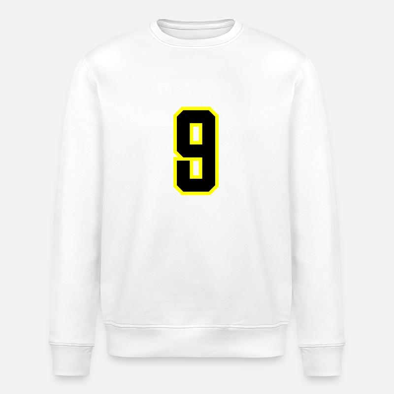 9 Number Leotard - Stanley/Stella ROLLER Unisex Organic Sweatshirt - white