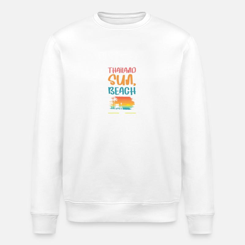 Thailand Vacation Vibes - Stanley/Stella ROLLER Unisex Organic Sweatshirt - white