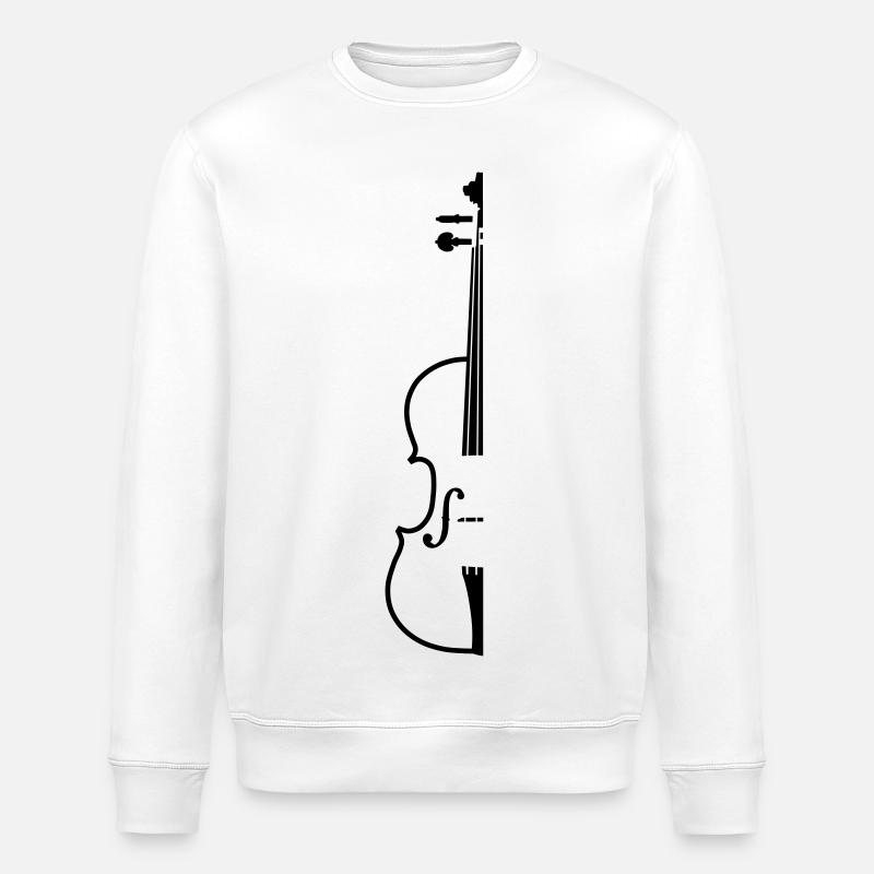 violon - Sweat bio ROLLER Stanley/Stella Unisexe - blanc