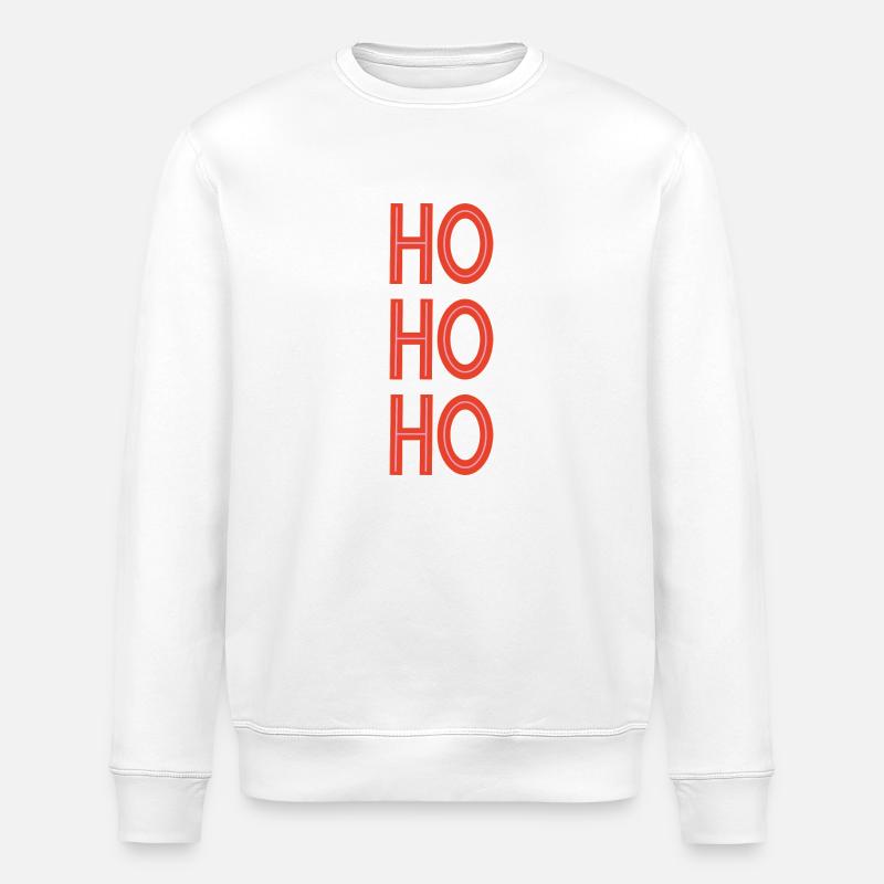 HOHOHO Weihnachtsmann - Stanley/Stella Unisex Bio-Sweatshirt ROLLER - Weiß