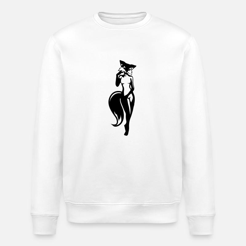 sexy Füchsin - Stanley/Stella Unisex Bio-Sweatshirt ROLLER - Weiß