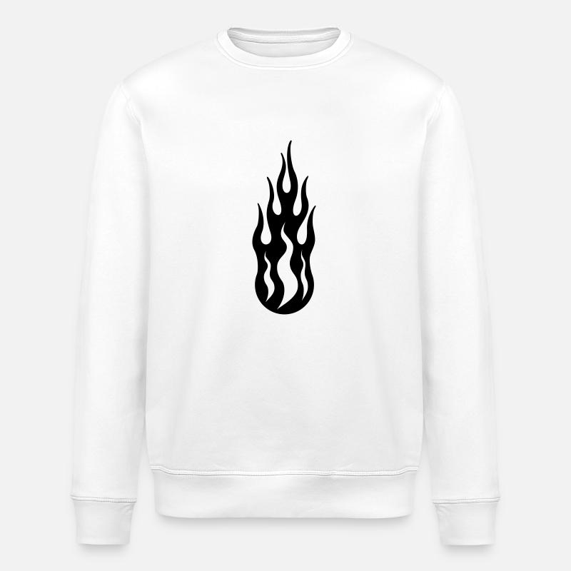 tribal flame - Sweat bio ROLLER Stanley/Stella Unisexe - blanc