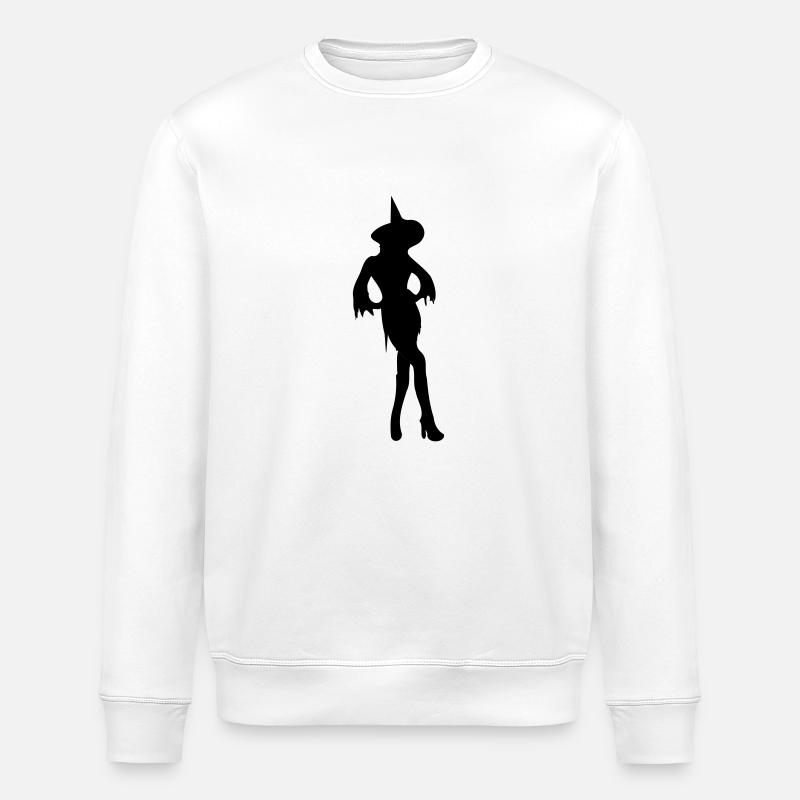 Witch / Halloween - Stanley/Stella ROLLER Unisex Organic Sweatshirt - white