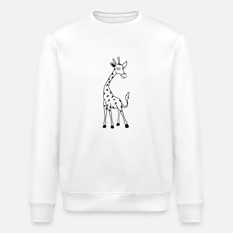 giraffe 01 - Stanley/Stella Unisex Bio-Sweatshirt ROLLER - Weiß