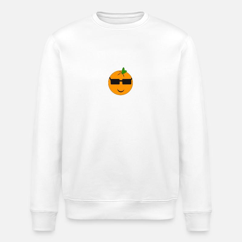 Coole Orange - Stanley/Stella Unisex Bio-Sweatshirt ROLLER - Weiß