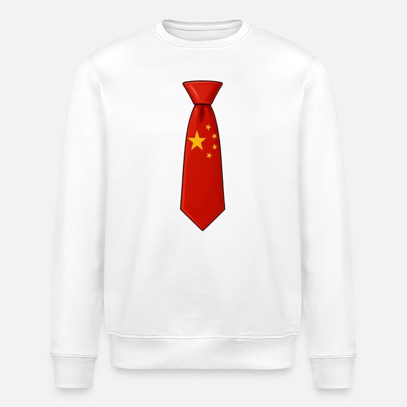 China-Tie - Stanley/Stella Unisex Bio-Sweatshirt ROLLER - Weiß