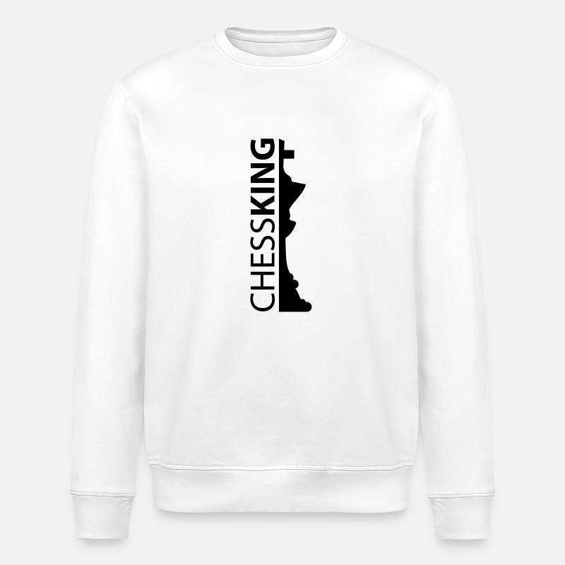 ChessKing - Stanley/Stella Unisex Bio-Sweatshirt ROLLER - Weiß