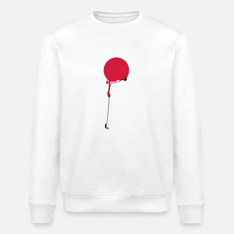 Rot Punkt Klettern - Stanley/Stella Unisex Bio-Sweatshirt ROLLER - Weiß