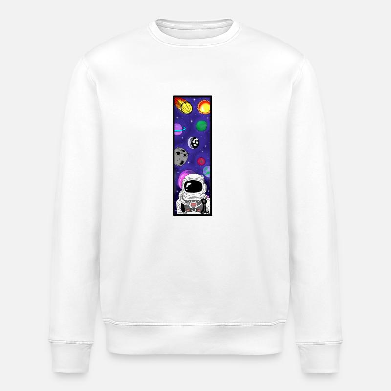 Astronaute dans l’espace - Sweat bio ROLLER Stanley/Stella Unisexe - blanc