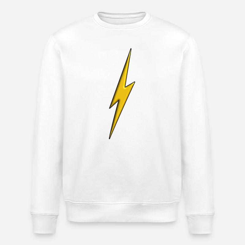 Eclair Jaune 3d - Sweat bio ROLLER Stanley/Stella Unisexe - blanc