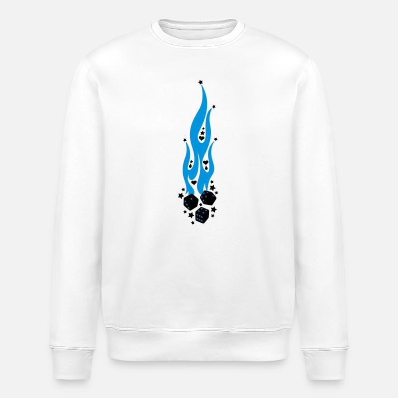 flammen - Stanley/Stella Unisex Bio-Sweatshirt ROLLER - Weiß