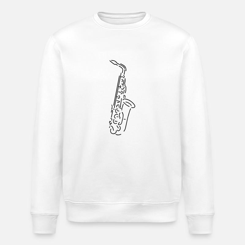 alto saxophone - Sweat bio ROLLER Stanley/Stella Unisexe - blanc
