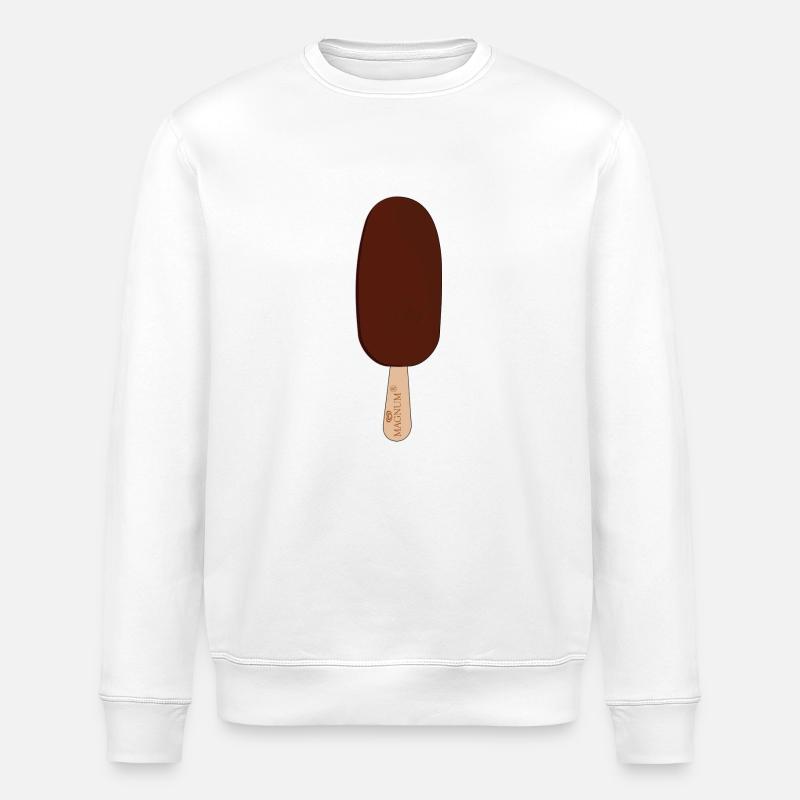 MAGNUM Eiscreme-T-Shirt - Stanley/Stella Unisex Bio-Sweatshirt ROLLER - Weiß