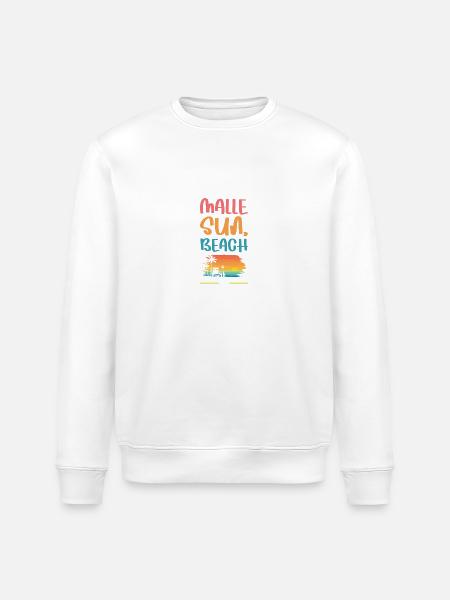 Malle Holiday Vibes - Stanley/Stella ROLLER Unisex Organic Sweatshirt - white