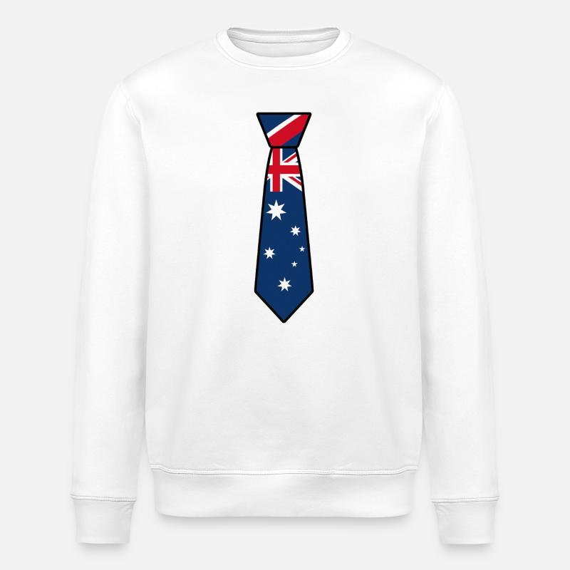 Cravate Australie – Conception du drapeau - Sweat bio ROLLER Stanley/Stella Unisexe - blanc