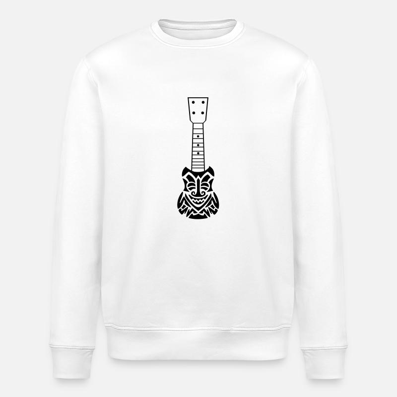 TIKI Ukulele - Stanley/Stella Unisex Bio-Sweatshirt ROLLER - Weiß