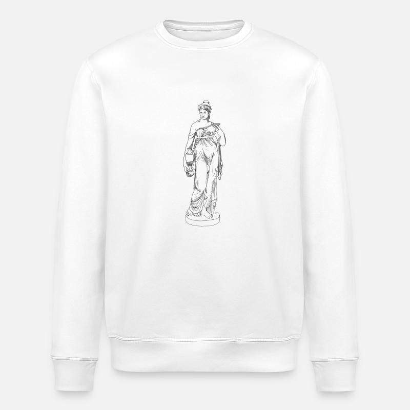 Statuette grec - Sweat bio ROLLER Stanley/Stella Unisexe - blanc