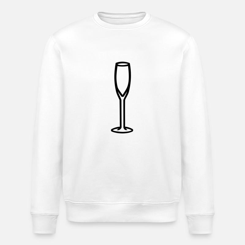 sektglas - Stanley/Stella Unisex Bio-Sweatshirt ROLLER - Weiß