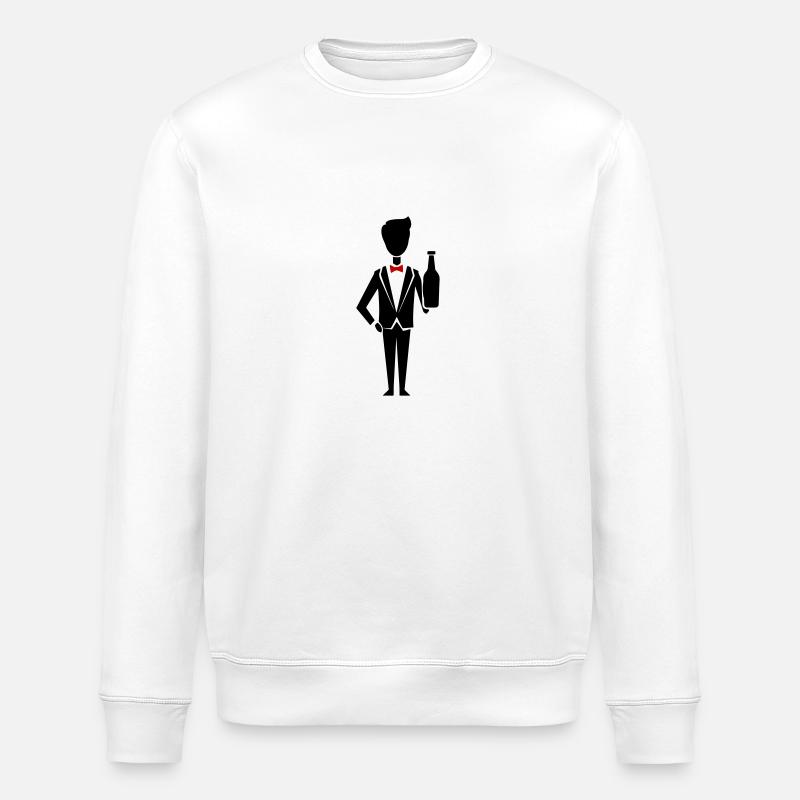 Équipe de mariage du marié - Sweat bio ROLLER Stanley/Stella Unisexe - blanc