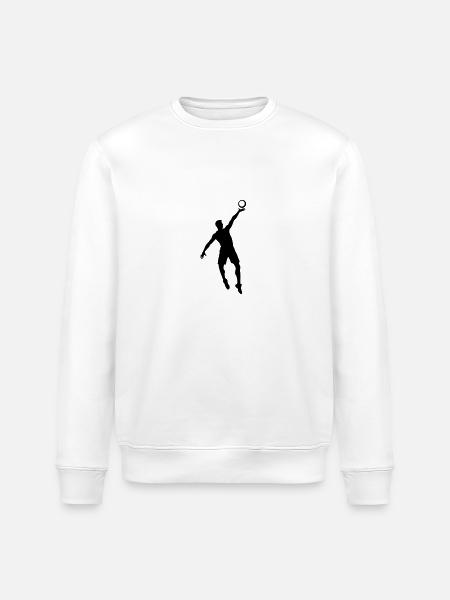 Volleyball Player Icon - Stanley/Stella ROLLER Unisex Organic Sweatshirt - white