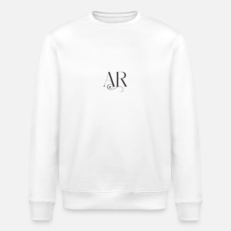 Classic Elegance AR Monogram - Stanley/Stella ROLLER Unisex Organic Sweatshirt - white