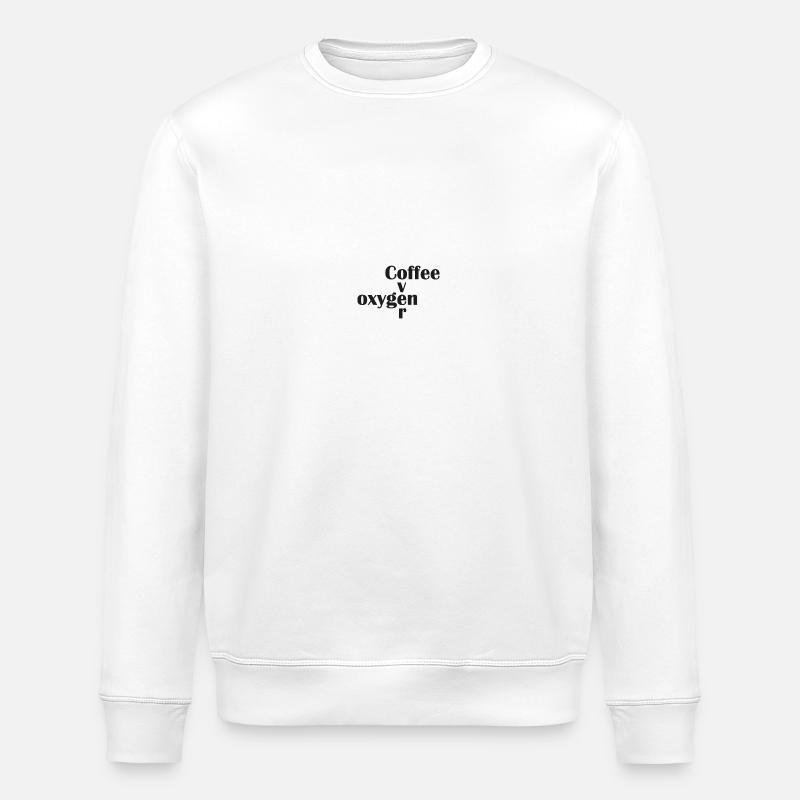 Kaffee über Sauerstoff - Stanley/Stella Unisex Bio-Sweatshirt ROLLER - Weiß